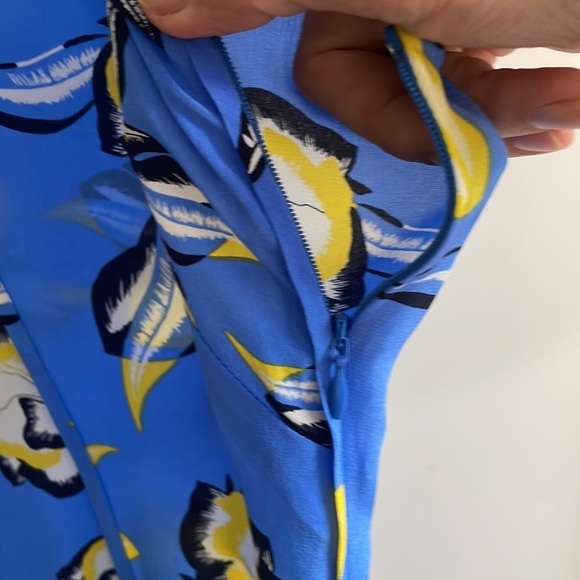 Diane Von Furstenberg Claremont Hydrangea Silk Dress - Picture 7 of 7